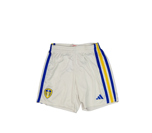 Bílé sportovní kraťasy s barevnými pruhy Adidas 