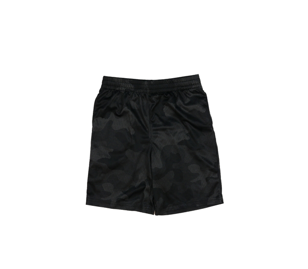 Šedé maskáčové sportovní kraťasy