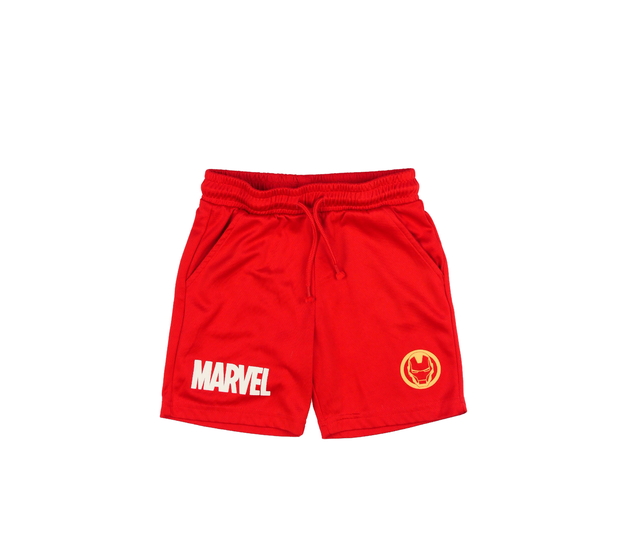 Červené sportovní kraťasy Marvel 
