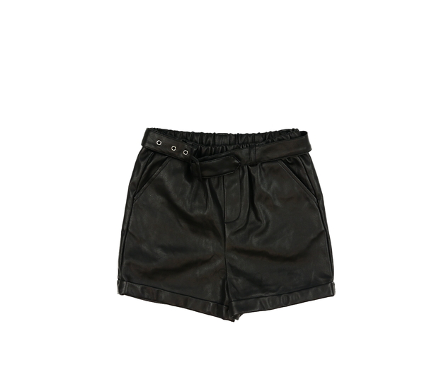Černé koženkové kraťasy Primark 