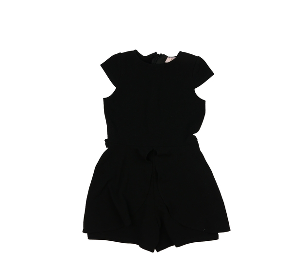 Černý společenský kraťasový overal 