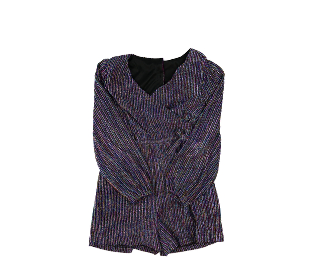 Lesklý společenský kraťasový overal  