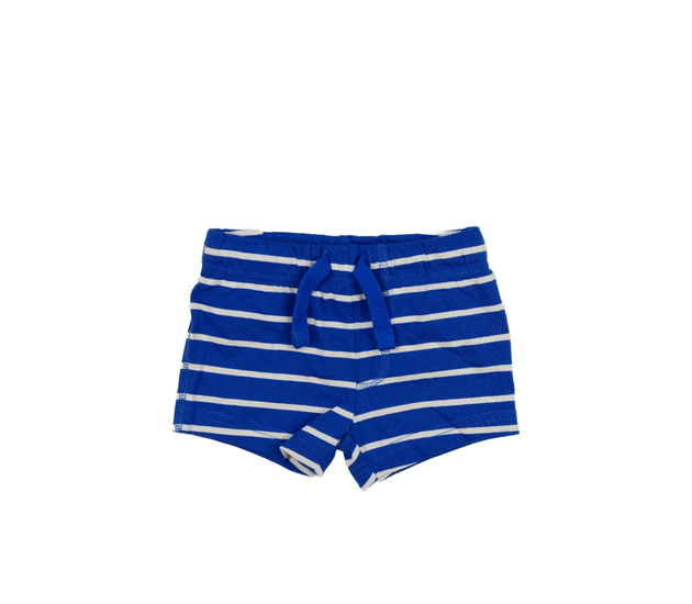 Modré kraťasy s bílými pruhy F&F