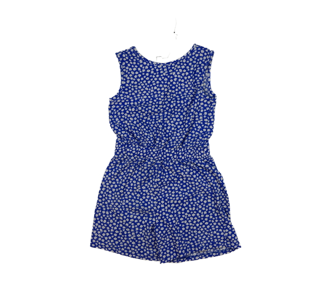 Modrý květinový kraťasový overal George