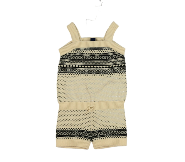Krémový vzorovaný teplejší kraťasový overal Gap 