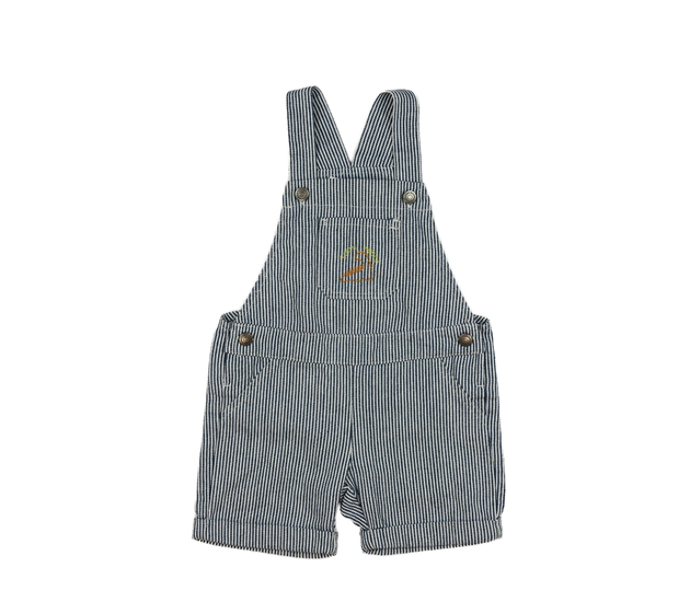 Pruhovaný kraťasový overal 