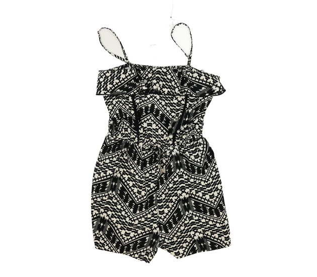 Tmavší vzorovaný kraťasový overal Primark 