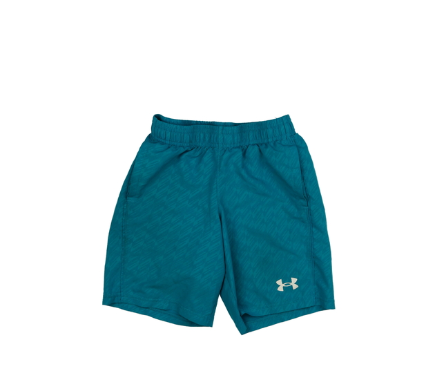 Modré vzorované sportovní kraťasy Under Armour 