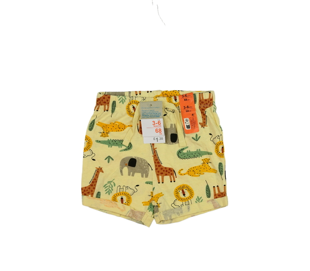 Nové žluté kraťasy se zvířátky Primark 
