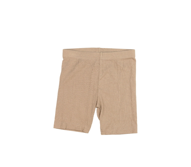 Hnědé žebrované legínové kraťasy George