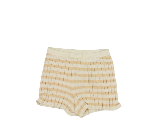 Hnědo-krémové hebké kraťasy H&M