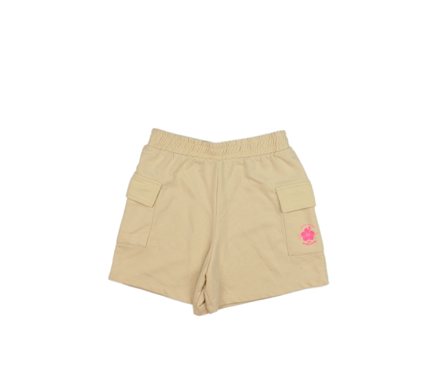 Hnědé teplákové kraťasy s květinou River Island 