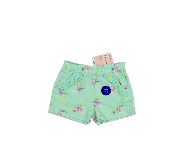 Nové zelené kraťasy s plameňáky Mothercare