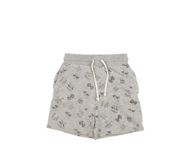 Šedé kraťasy s plážovými motivy George