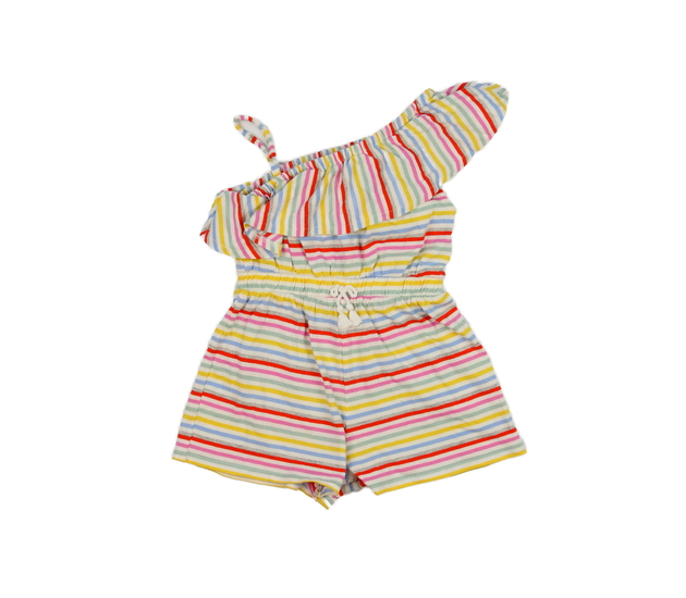 Barevně pruhovaný kraťasový overal Tu 