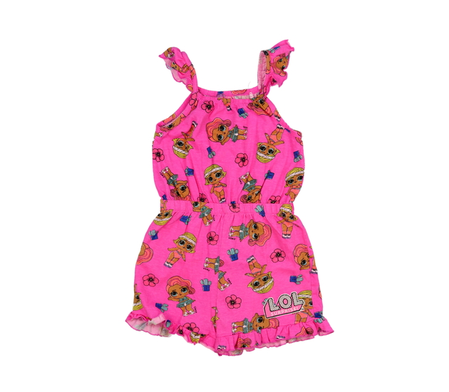 Růžový kraťasový overal LOL Primark