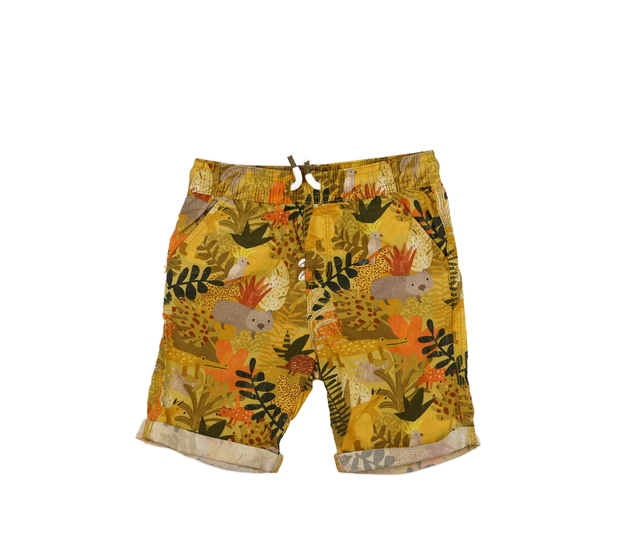 Žluté kraťasy s obrázky Tu 