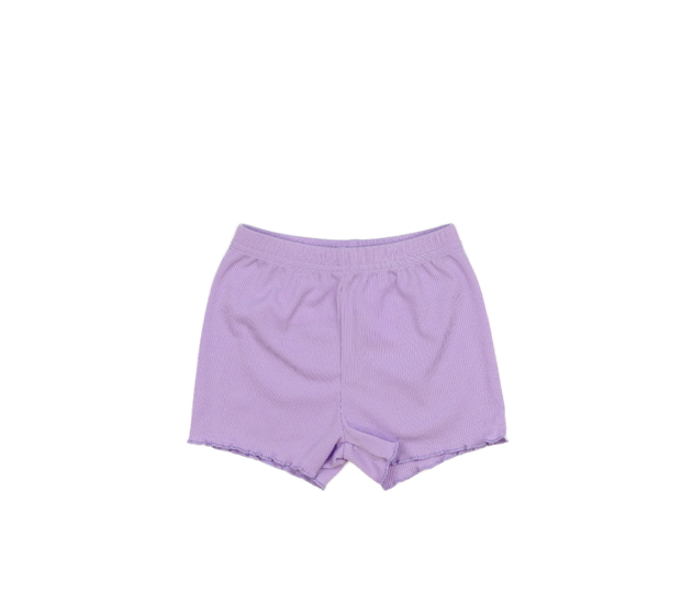 Fialové žebrované kraťasy