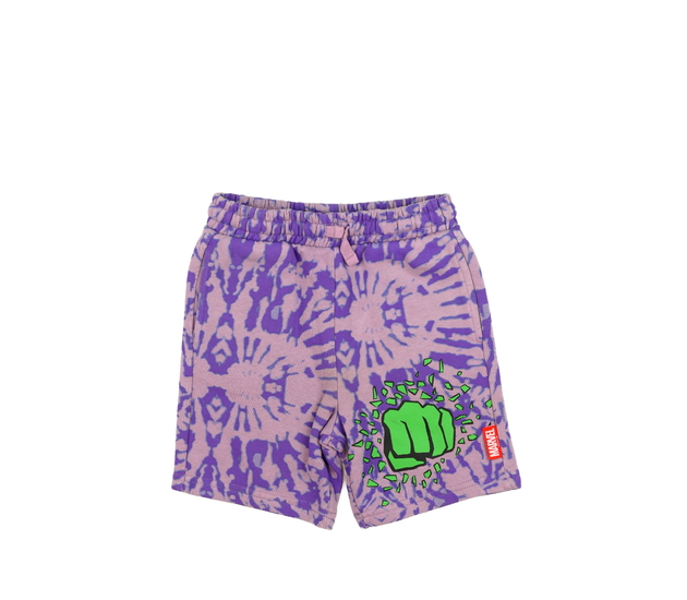 Fialové teplákové kraťasy Marvel Tu 