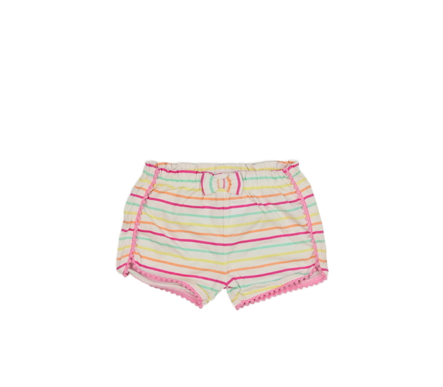 Nové bílé kraťasy s barevnými pruhy M&Co