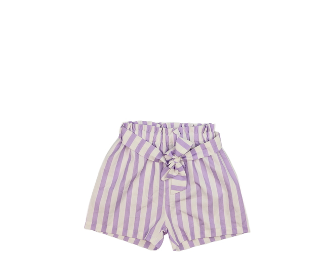 Fialovo-bílé lehké kraťasy