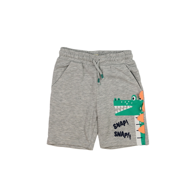 Šedé teplákové kraťasy s dinosaurem F&F