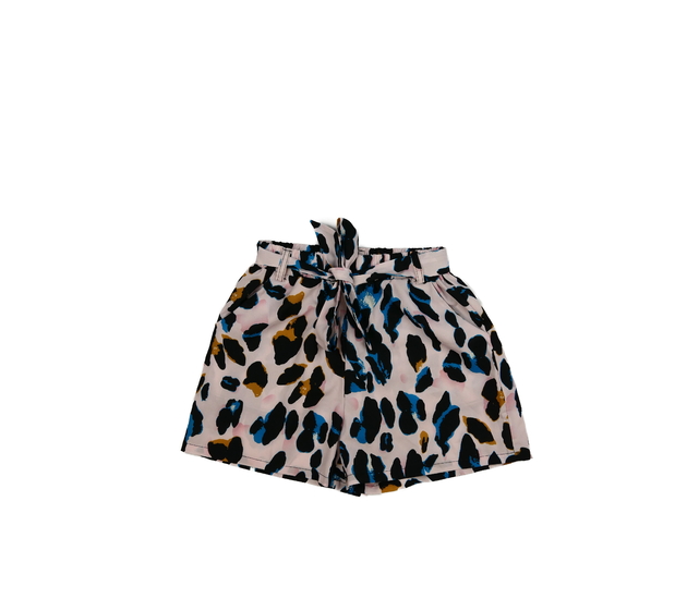 Vzdušné růžové kraťasy se vzory 