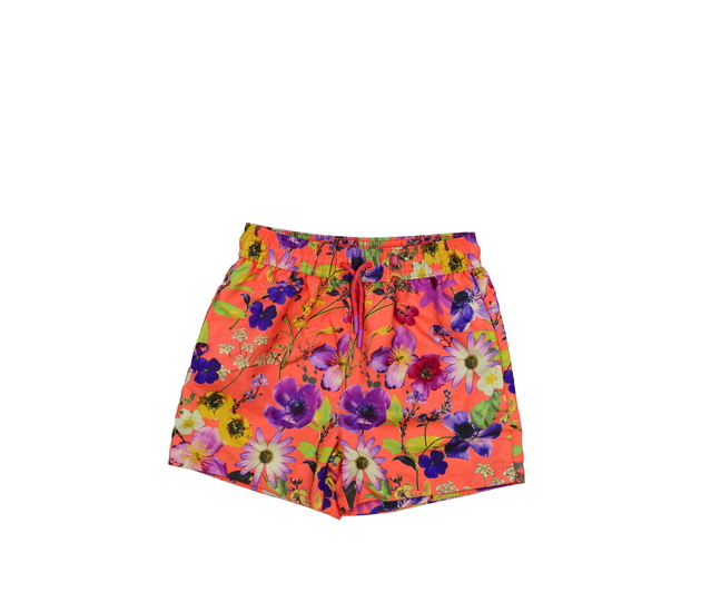 Oranžové plážové kraťasy s květinami Next