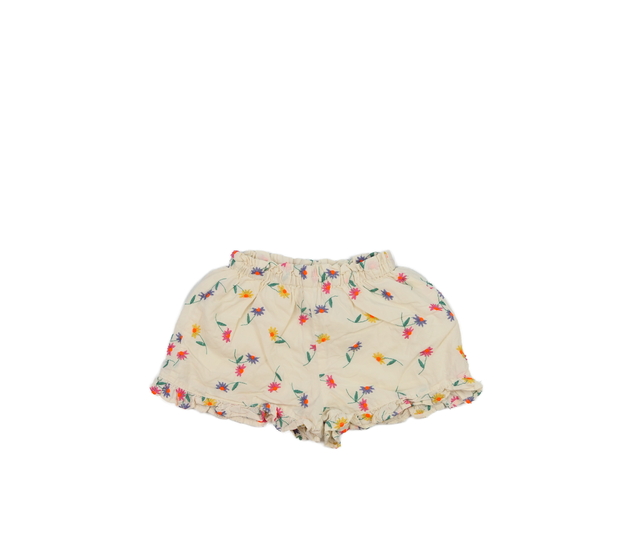 Krémové květinové kraťasy Zara