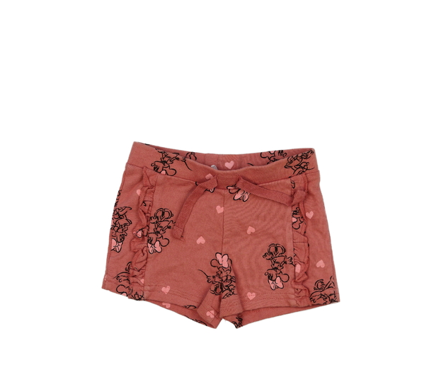 Starorůžové kraťasy s volánky Minnie Disney Primar