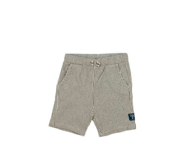 Krémové pruhované kraťasy George