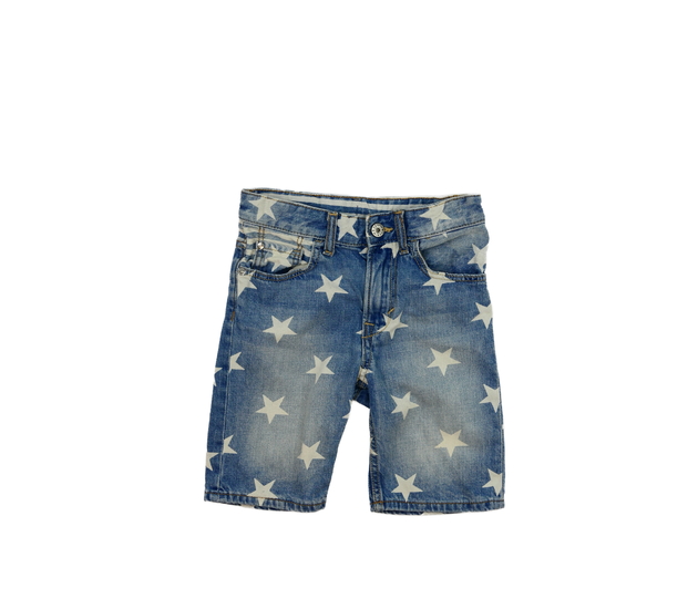 Modré riflové kraťasy s hvězdami H&M