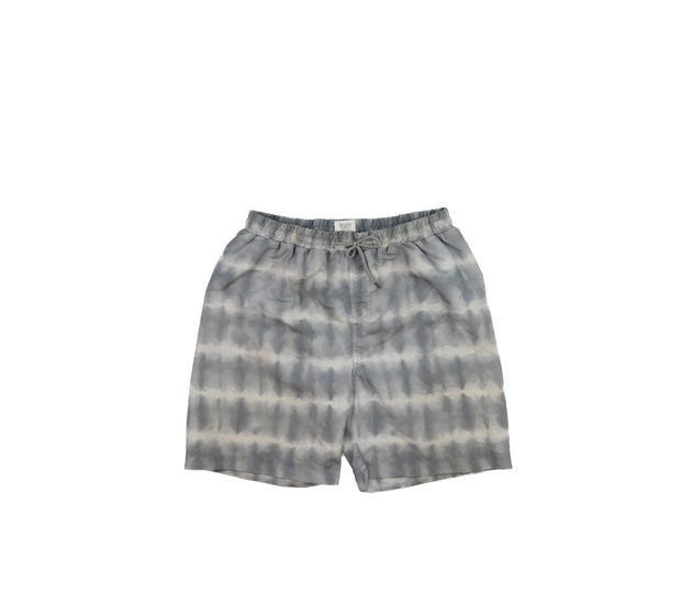 Šedé batikované plážové kraťasy