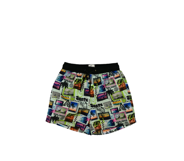 Světlé plážové kraťasy s obrázky 