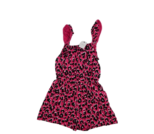 Nový růžový vzorovaný kraťasový overal Next