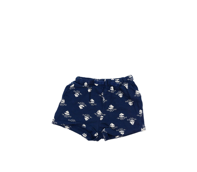 Tmavě modré kraťasy s plachetnicemi H&M