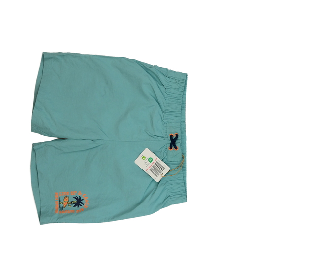 Nové zelené plážové kraťasy s palmou