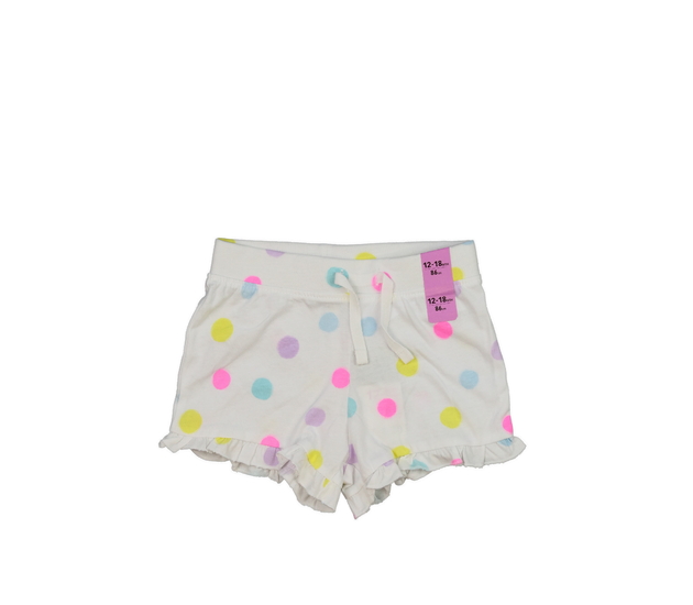 Nové bílé kraťasy s barevnými kolečky Primark 