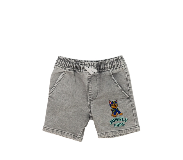 Šedé melírované kraťasy Tlapková Patrola 