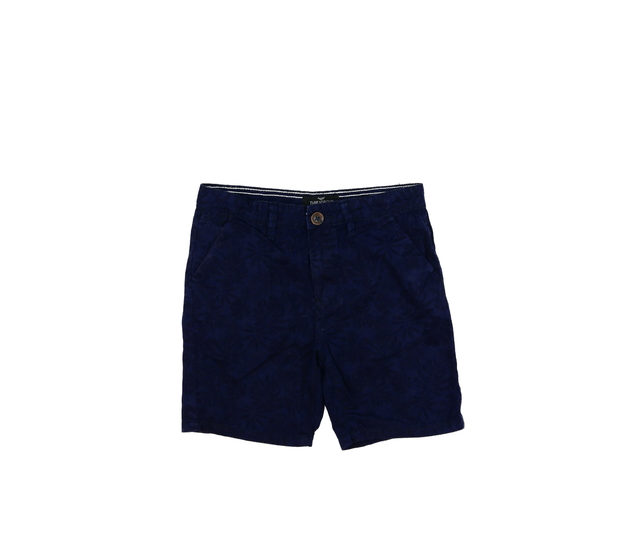 Tmavě modré kraťasy s listy 