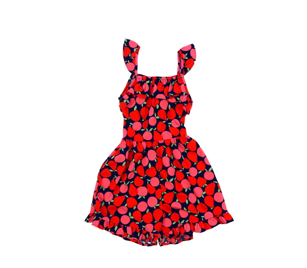 Tmavý kraťasový overal s ovocem Next