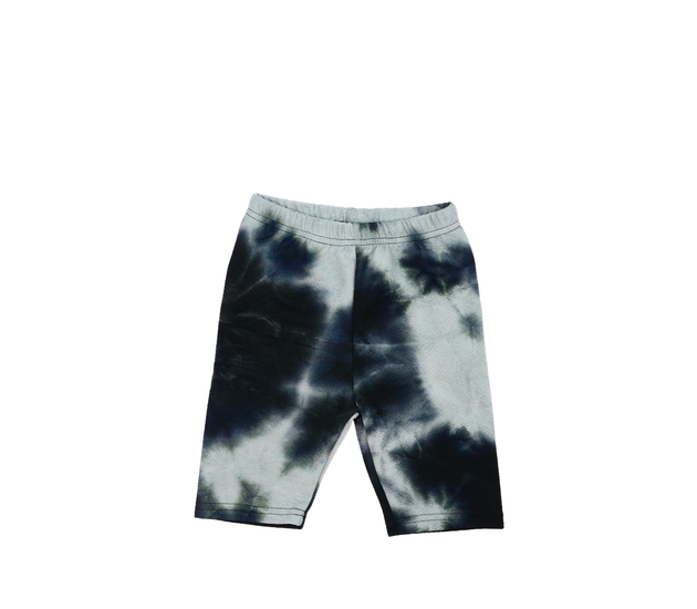 Černo-šedé batikované kraťasy