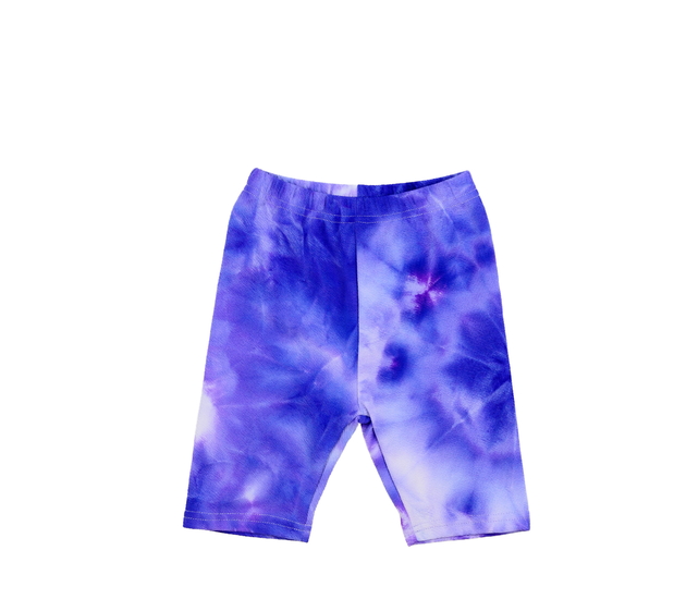 Fialové batikované kraťasy