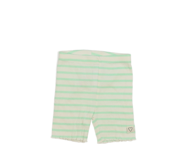Bílo-zelené pruhované kraťasy George