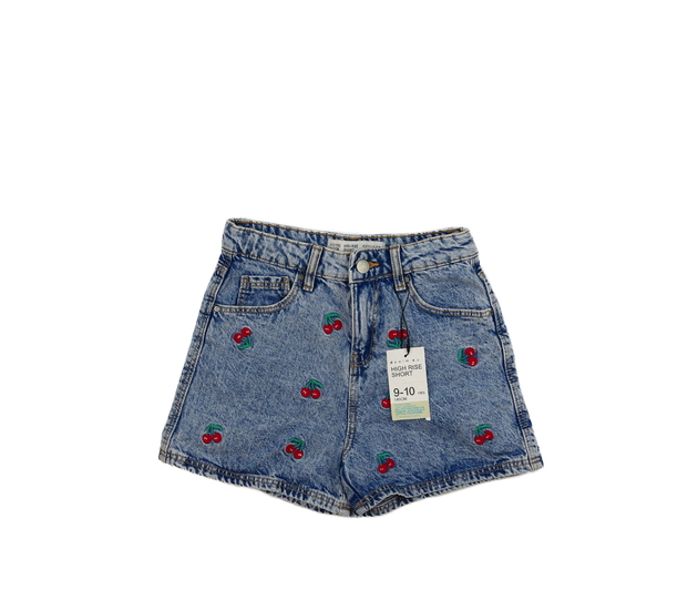 Nové modré riflové kraťasy s třešněmi Primark 