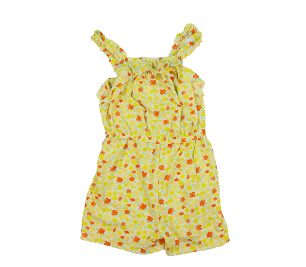 Žlutý květinový kraťasový overal Primark 