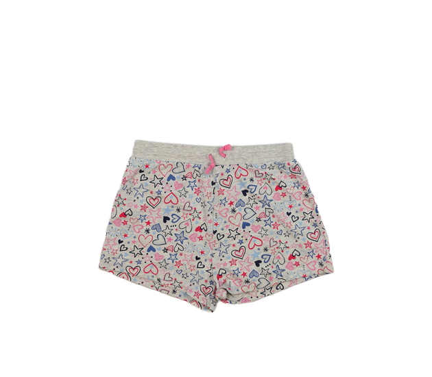 Šedé melírované kraťasy s obrázky George