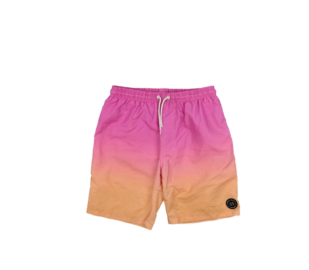 Růžovo-oranžové plážové kraťasy Primark 