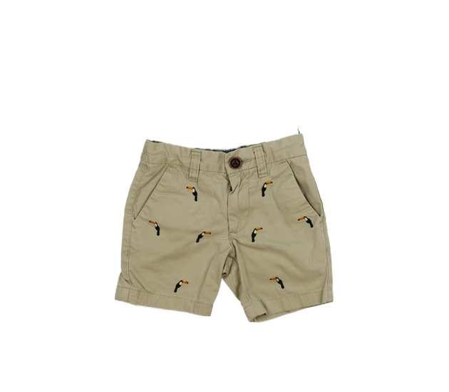 Hnědé kraťasy s papouškem Next