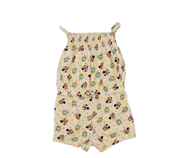 Krémový kraťasový overal Minnie Disney Primark 